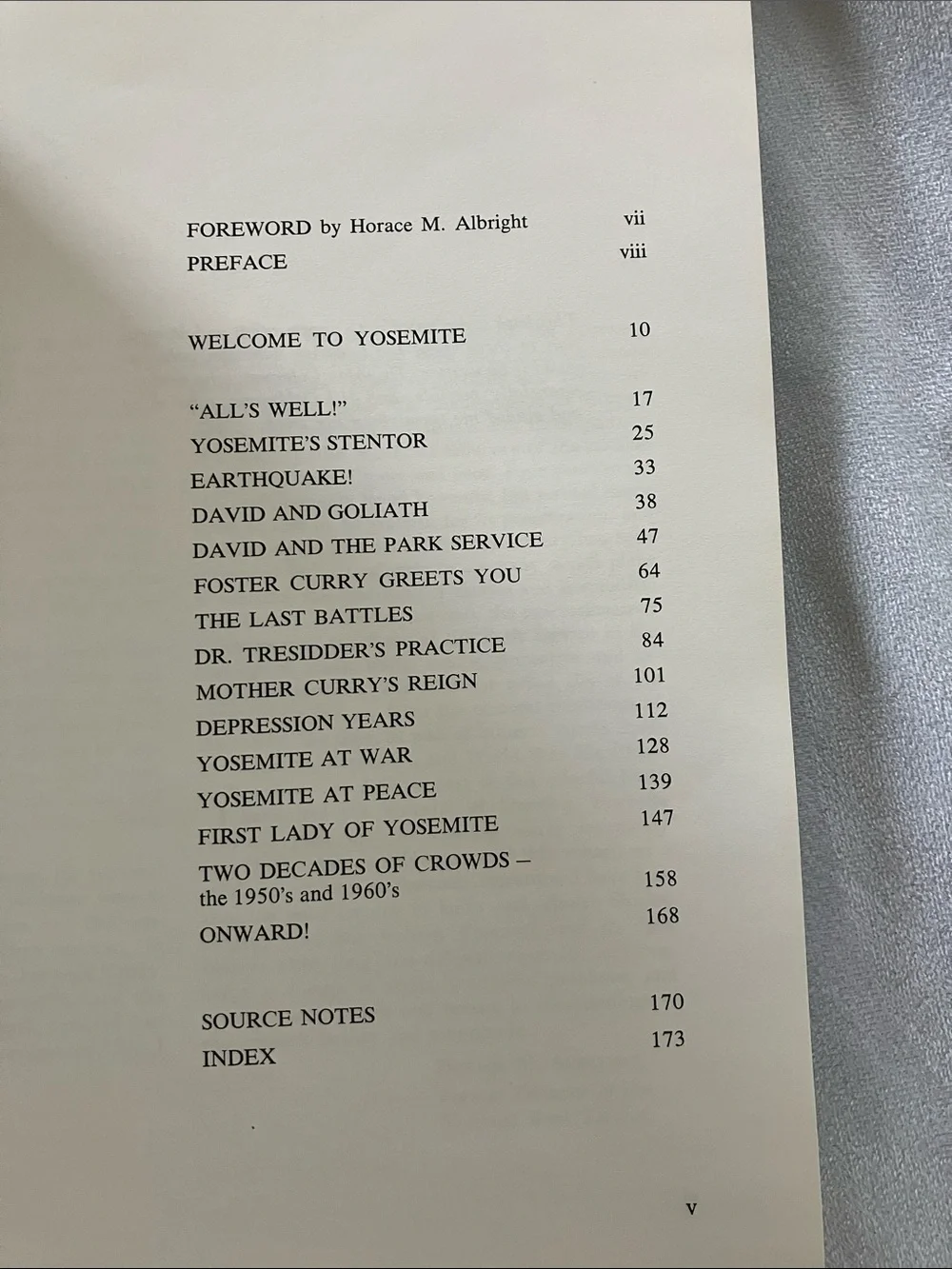 Vintage Yosemite Books